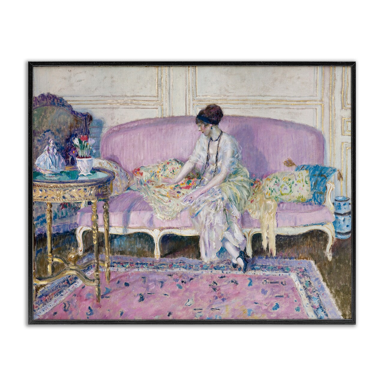 Stupell Industries Woman Seated on Sofa Framed Giclee, design by Wild Apple Portfolio